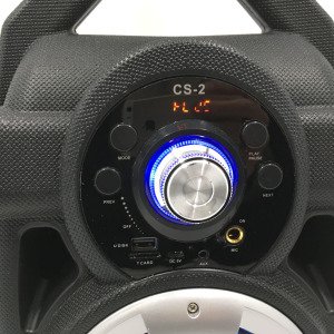 Mikrofonlu Taşınabilir Şarjlı Kablosuz Bluetooth Hi-Fi Hoparlör Led Işıklı Model:CS-2