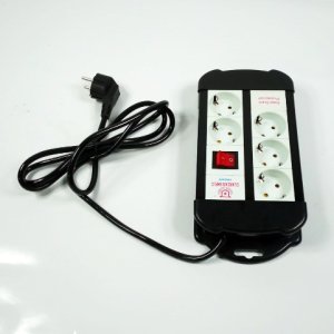 Akım Korumalı 5li Uzatma Kablosu 2 mt Düğmeli Topraklı Çoklu Priz