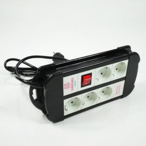 Akım Korumalı 5li Uzatma Kablosu 2 mt Düğmeli Topraklı Çoklu Priz