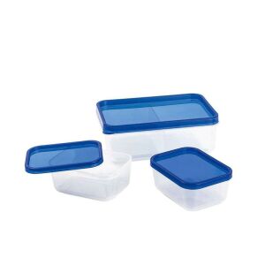 URVE 3209 PLASTİK ÜÇLÜ BÖLMELİ MİNİ SAKLAMA KABI PEMBE VE MAVİ