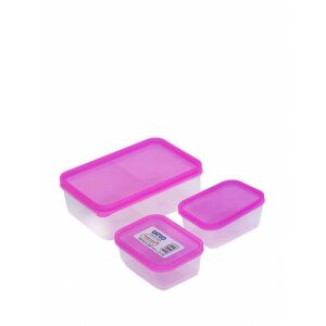 URVE 3209 PLASTİK ÜÇLÜ BÖLMELİ MİNİ SAKLAMA KABI PEMBE VE MAVİ