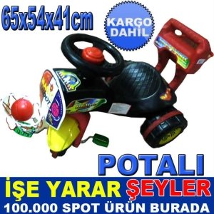 3 TEKERLEKLİ DİREKSİYONLU ÇOCUK MOTORSİKLETİ KD