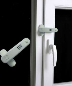 Beyaz renk alarmlı kapı pencere güvenlik kilidi alarmlı mandallı
