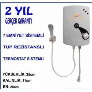 7 EMNİYETLİ ELEKTRİKLİ ANİ SU ISITICI BÜYÜK BOY LÜKS ŞOFBEN 7000W