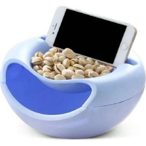 URVE UR-3135 Hazneli Cep Telefonu  gözlü Çerez Kuruyemiş Kasesi Çerezlik