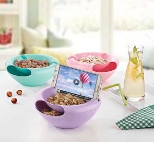 URVE UR-3135 Hazneli Cep Telefonu  gözlü Çerez Kuruyemiş Kasesi Çerezlik