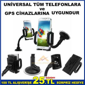 CAM VANTUZLU KISAMAFSAL OTO CEP TELEFON TUTACAĞI