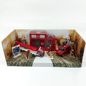 Metal İtfaiye Seti 10 Parça 37x19x14 Cm Die cast Metal Oyuncak