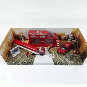 Metal İtfaiye Seti 10 Parça 37x19x14 Cm Die cast Metal Oyuncak