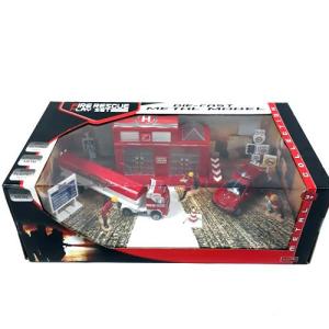 Metal İtfaiye Seti 10 Parça 37x19x14 Cm Die cast Metal Oyuncak