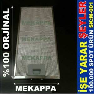 Mekappa Ankastre Aspiratör Filtresi Mekappa Mutfak Aspiratörü Filtresi Alüminyum Kartuş Filtree