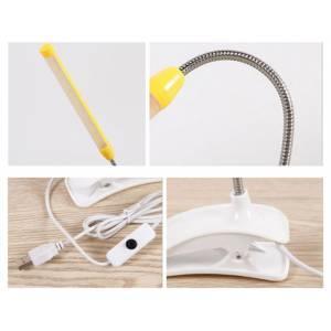 Usb Led Işık Kıskaçlı Her Zemine Tutunabilen 40Cm Led Işık