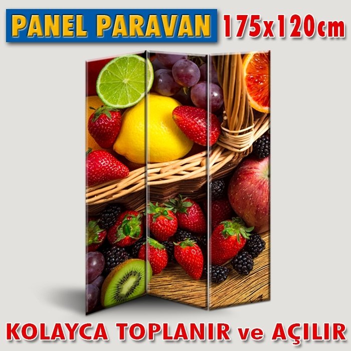 GÖRSELLİ KATLANIR PANEL BÖLME SİSTEMİ - MEYVELER