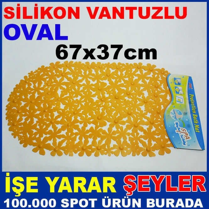 KAYMAZ KAYDIRMAZ SİLİKON VANTUZLU BANYO PASPASI