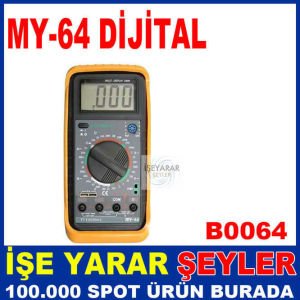 MY-64 MULTİMETRE DİJİTAL AKIM ÖLÇÜM ALETİ