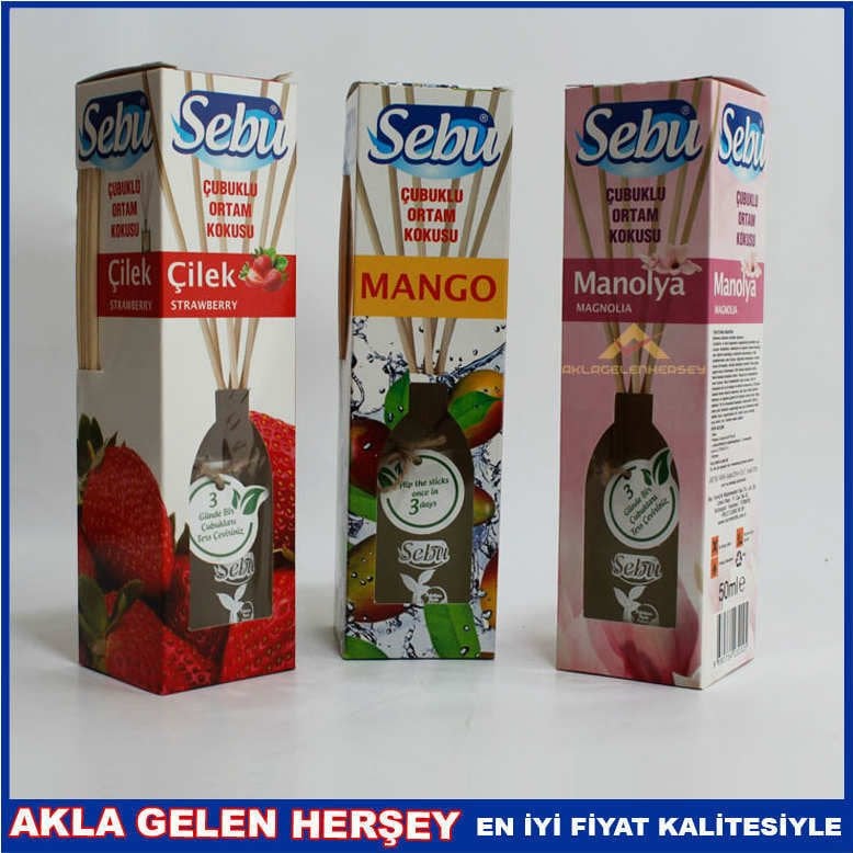 SEBU ÇUBUKLU ÇEŞİTLİ ORTAM KOKULARI 50ml 