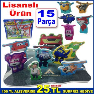 Lisanslı Harika Kanatlar 3D Oyun Parkı 15 Parça Kurşun Asker Tarzı Harika Kanatlar ve Arkadaşları