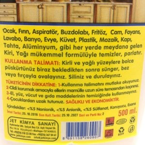 Ocak Fırın Fayans Lavabo Küvet Temizler Kir Yağ Sökücü Deterjan