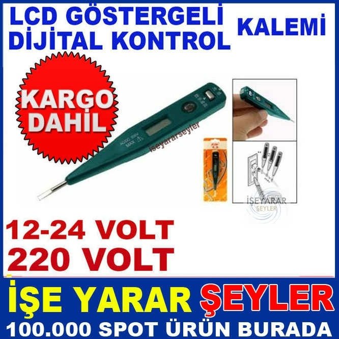 PROFESYONEL DİJİTAL KONTROL KALEMİ 12-220V-KD