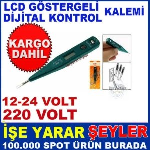 PROFESYONEL DİJİTAL KONTROL KALEMİ 12-220V-KD