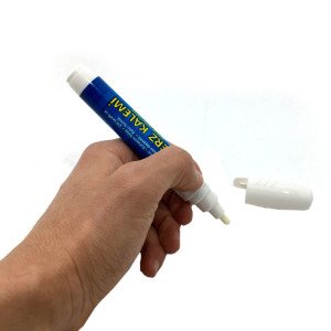 1 Adet Yedek Uçlu Su Bazlı Kokusuz Beyaz Derz Kalemi Vodaseal Derz Yenileme Fayans Kalemi