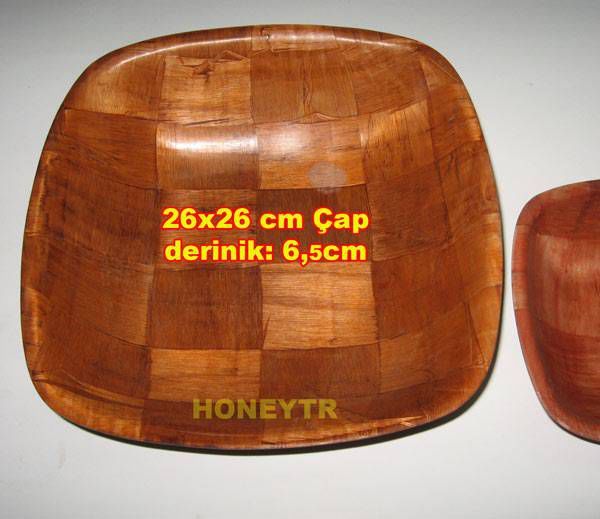 BÜYÜK BOY BAMBU KESE OVAL MODEL 26x26x6.5cm
