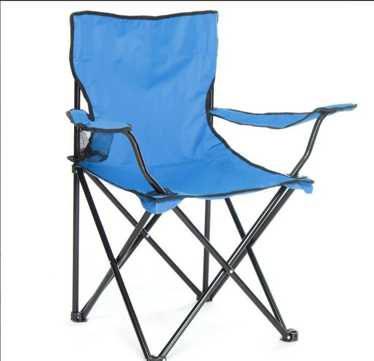 Çantalı Rejisör Koltuğu Araba Bagaj tipi Katlanır Plaj Piknik Kamp Sandalyesi Mavi Renk