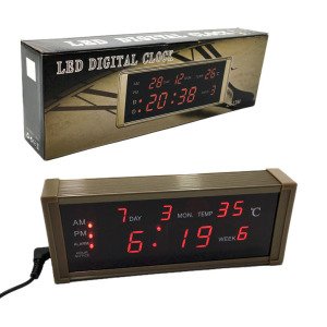 Led Ekranlı Dijital Masa Saati Alarmlı Fonksiyonel Watton Wt-135 Saat, Tarih, Alarm ,Derece Gösterir