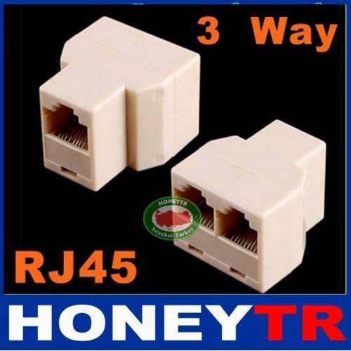 Rj 45 Dağıtıcı 1giriş 2çıkış Ağ Kablosu Adaptörü