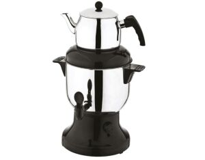 50 Bardaklı Termostatlı Lüks Çaycı 304 Kalite 18/10 Paslanmaz Çelik 2000W Emniyetli Semaver