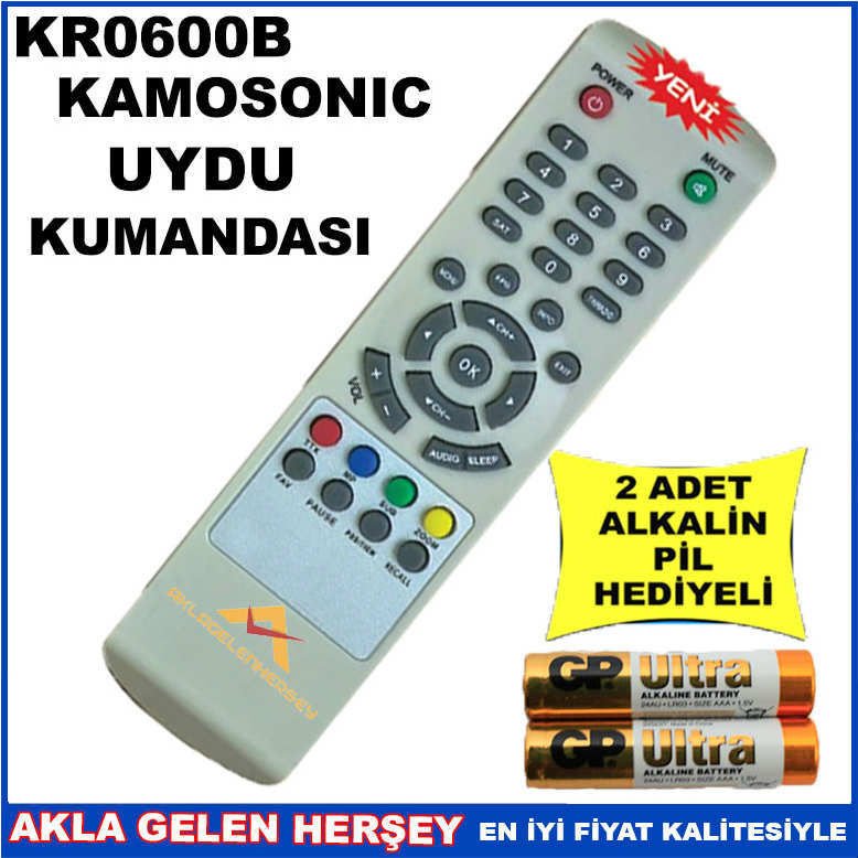 KAMOSONİC UYDU CİHAZI Receiver KUMANDA KR0600B