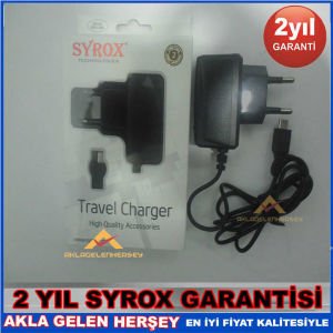SYROX GARANTİLİ MİCRO USB KABLOLU SARJ CİHAZI