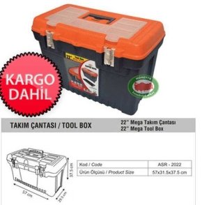 22'inç METAL KİLİTLİ MEGA BOY EN SAĞLAM TAKIM ÇANTASI 57x32 h:38