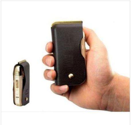 Braun Br-001 Deri Kılıflı Cep Tipi Şarjlı Sakal Traş Makinesi