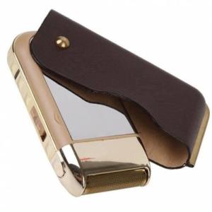 Braun Br-001 Deri Kılıflı Cep Tipi Şarjlı Sakal Traş Makinesi