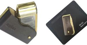 Braun Br-001 Deri Kılıflı Cep Tipi Şarjlı Sakal Traş Makinesi