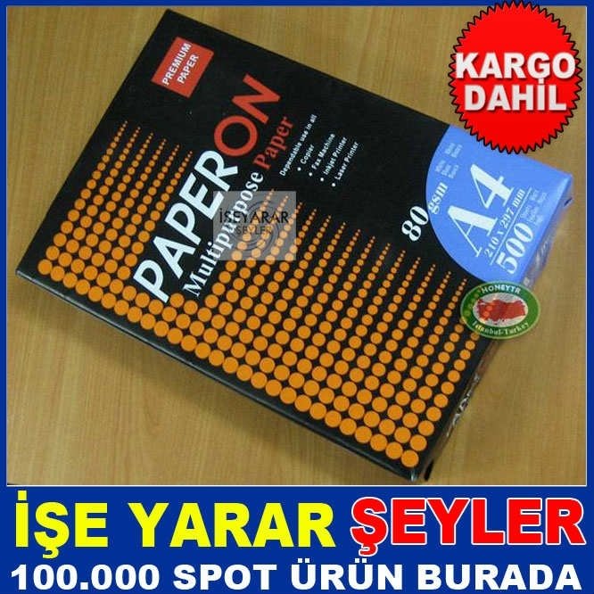 1 KALİTE 80gr 500 ADET A4 FOT. YAZICI KAĞIDI-KD