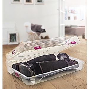 Delikli Şeffaf Şık Çizme Ve Çok Amaçlı Saklama Kutusu