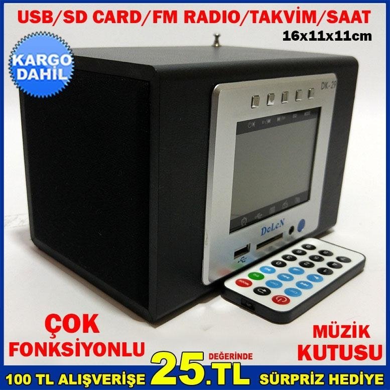 DOLEN ÇOK FONKSİYONLU TAŞINABİLİR MÜZİK KUTUSU