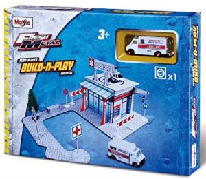 Fresh Metal Maket Hastane Seti Oyuncak Metal Arabalı 3 Boyutlu Set