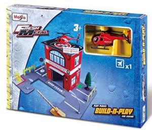 Fresh Metal Maket İtfaiye Seti Oyuncak Metal Helikopter li 3 Boyutlu 