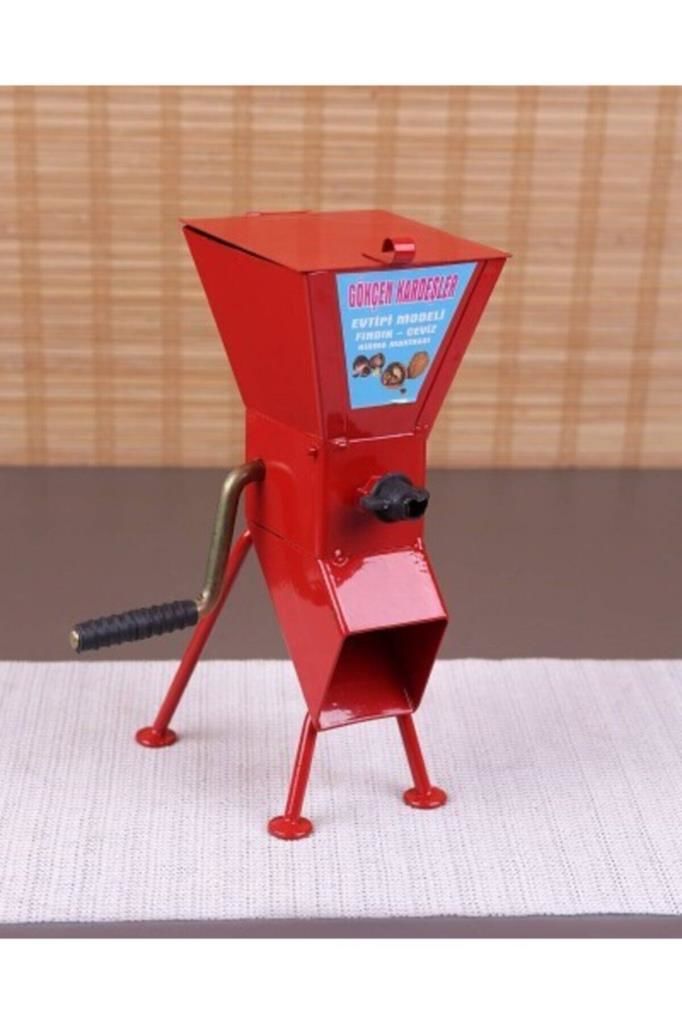 Kollu Fındık Ve Ceviz Kırma Makinesi Kırmızı