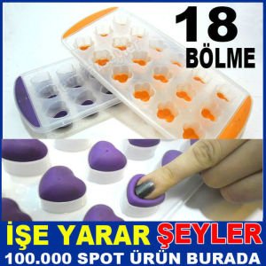 18 BÖLMELİ SİLİKON TABANLI KOLAY ÇIKAN BUZLUK