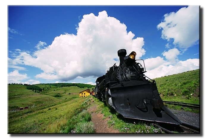 KARA TREN 6 değişen ölçü ORİJİNAL KANVAS TABLO