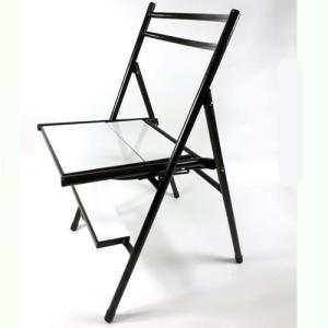 Katlanır Metal Profilli 4 Ahşap Basamaklı Merdivenli Sandalye