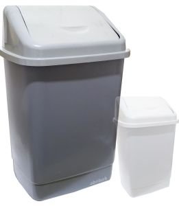 Süper 2li Klik Kapaklı Çöp Kovaları 50 Liitre+30 Litre 2 Adet Bidon Set Sağlam Kalite Geniş Hazneli