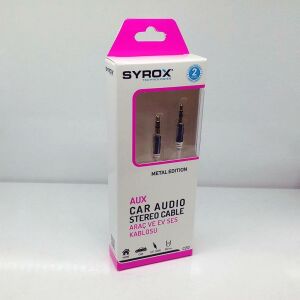 Syrox Aux Kablosu Araç İçi ve Ev İçin 3.5mm Jack 1 metre C-20