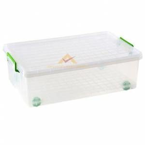 TEKERLEKLİ KAPAKLI MAKSİ SAKLAMA KUTUSU 30 LİTRE