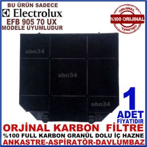ELEKTROLUX ANKASTRE DAVLUMBAZ FİLTRESİ EFB 905 70 UX Davlumbaz Ankastre Aspiratör Karbon Filtre-1013