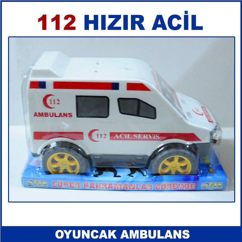 Oyuncak Ambulans - Mesleki Oyun Setleri - Dayanıklı ve Kaliteli